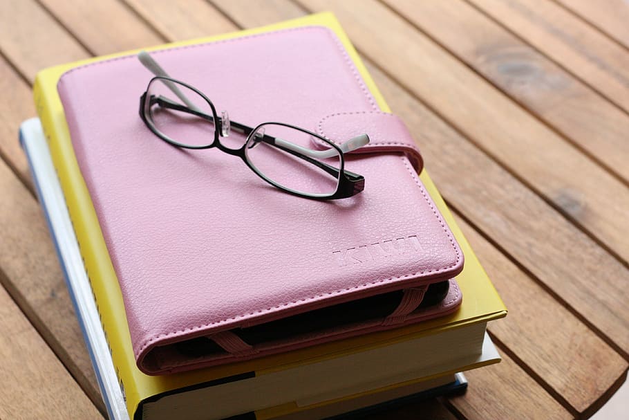 glasses, tablet, book, office, outside, working, reading, education HD wallpaper