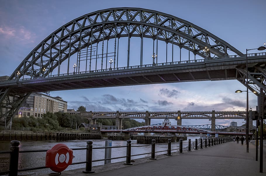 the tyne bridge, newcastle upon tyne, architecture, united kingdom, HD wallpaper