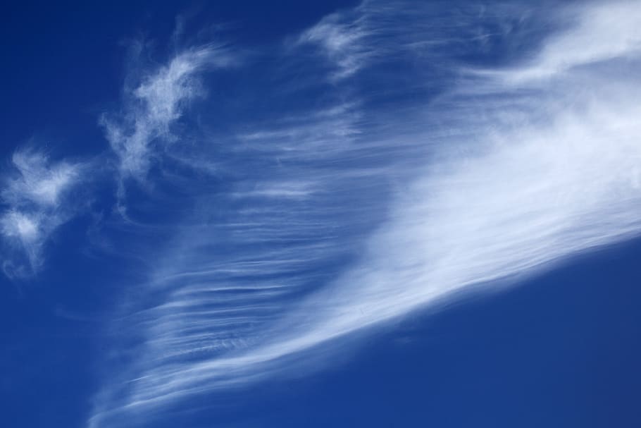 blue sky, air, atmosphere, clear, climate, cloud, clouds, cloudscape HD wallpaper