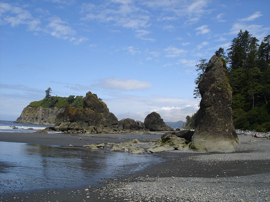 ruby, beach, olympic national park, washington, scenery, rocks HD wallpaper