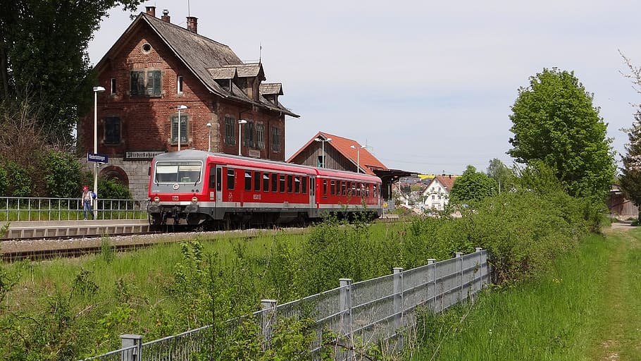 niederstotzingen, vt 628 units, railway station, brenz railway, HD wallpaper