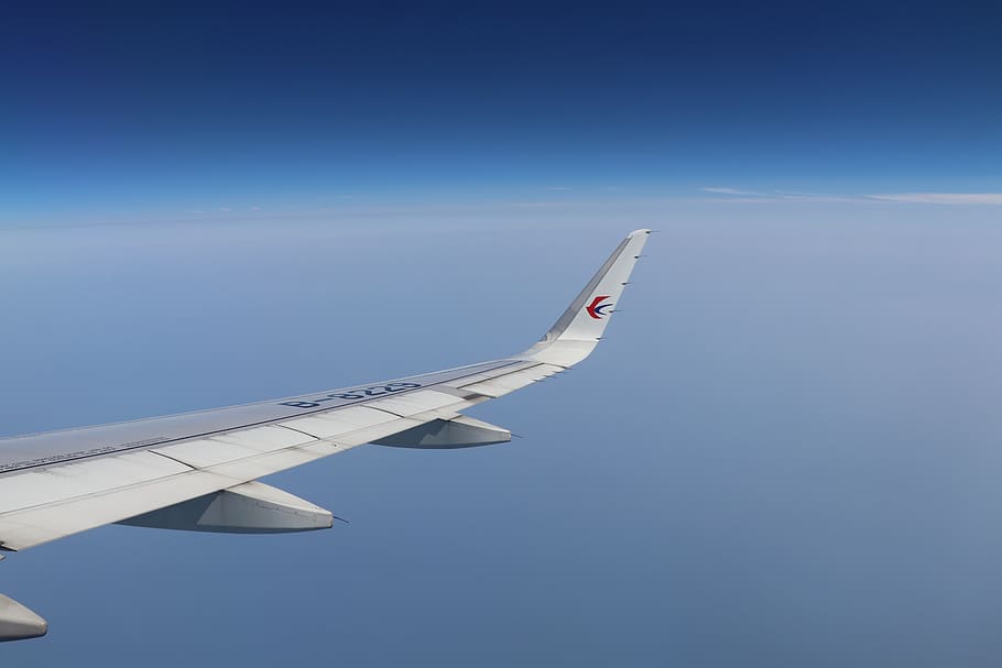 aircraft, sky, flight, fly, blue sky, cloud, airplane, air vehicle HD wallpaper