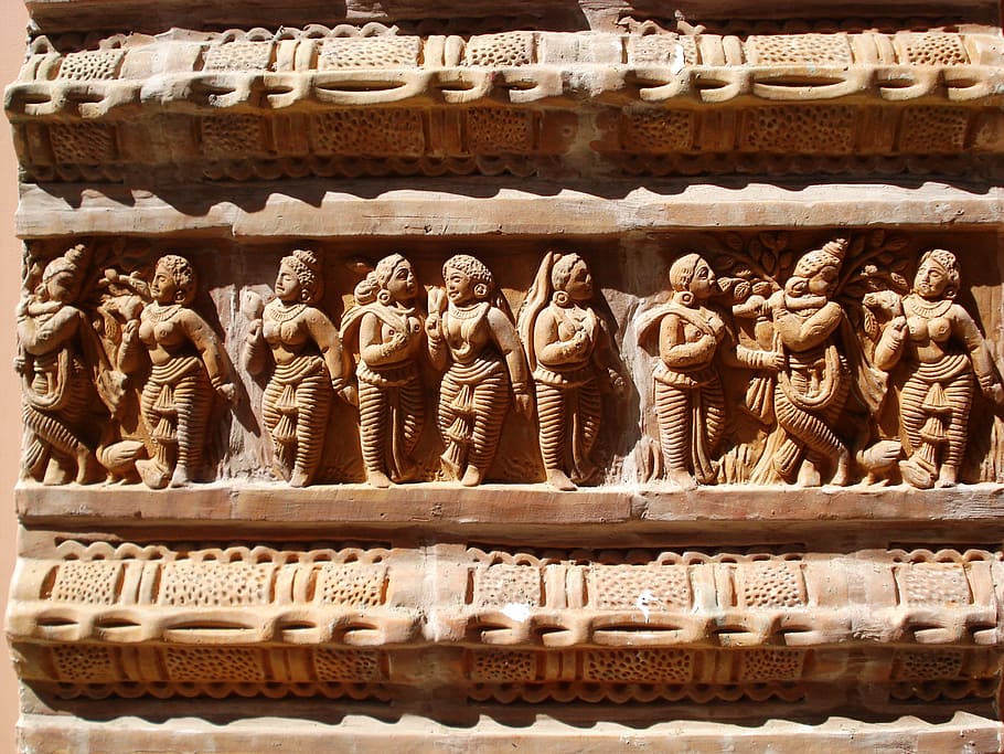 terracotta, art, earthenware, terracotta material, terracotta lady HD wallpaper