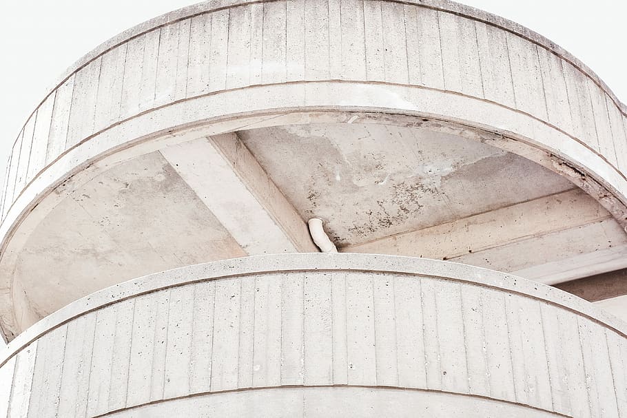white painted building, simple, abstract, light, line, minimalistic HD wallpaper