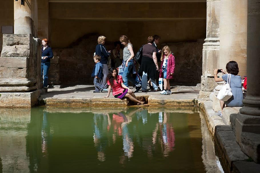 roman baths, somerset, ancient, historic, heritage, building HD wallpaper