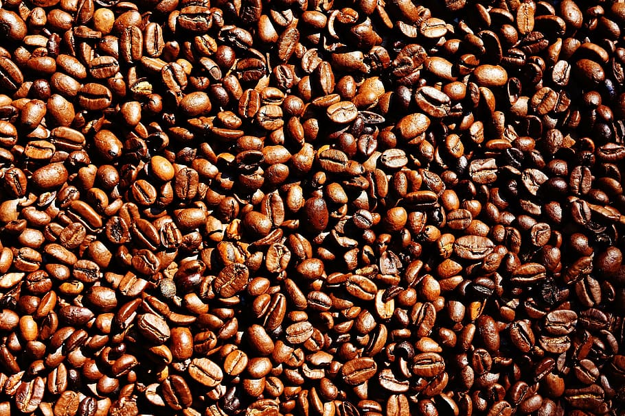 coffee bean lot, coffee beans, cafe, roasted, caffeine, brown HD wallpaper