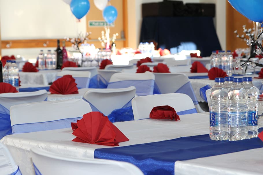 birthday, decoration, seating, table, red, indoors, place setting HD wallpaper