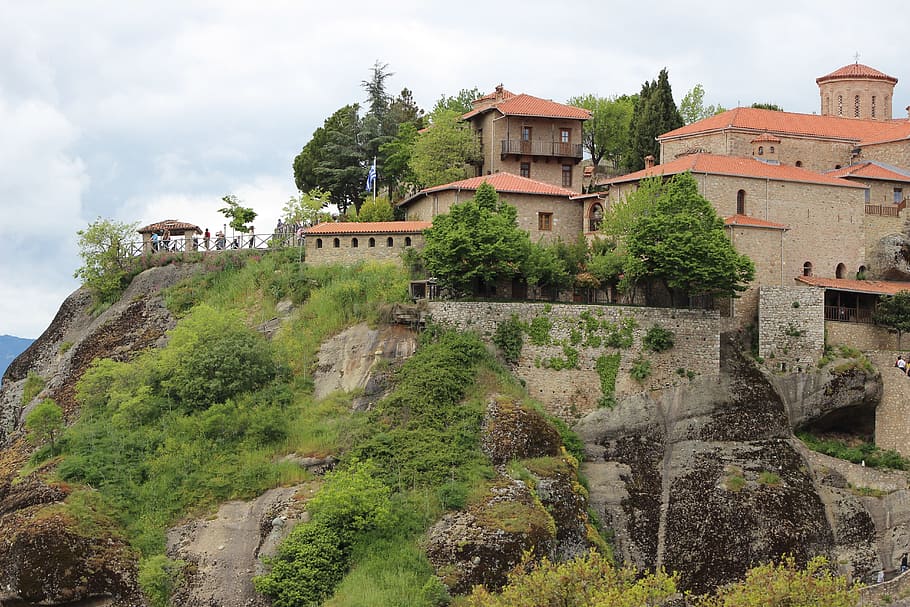 Meteora, Monastery, Religious, building exterior, architecture HD wallpaper