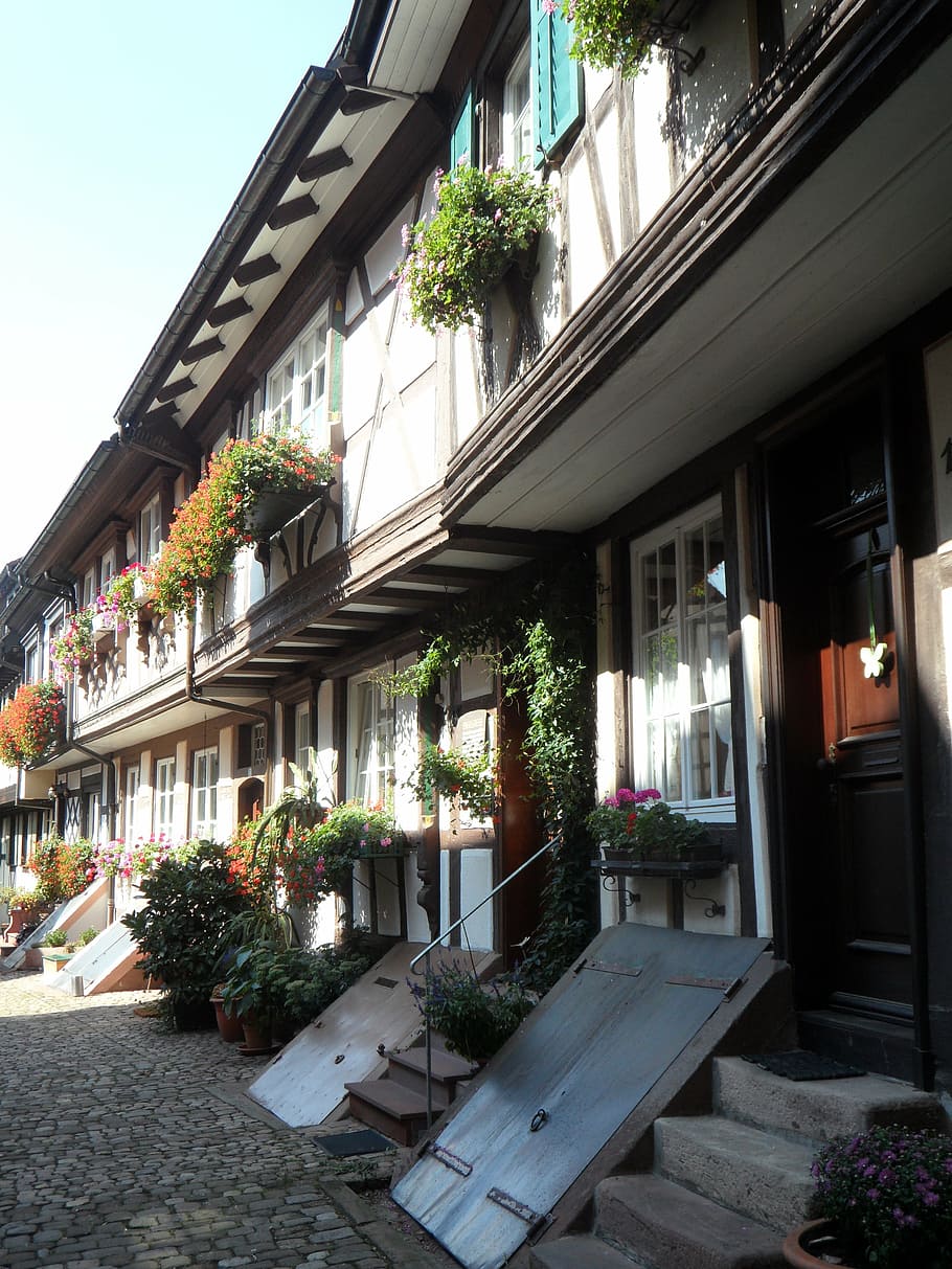 facades, historically, old town, building, architecture, truss HD wallpaper