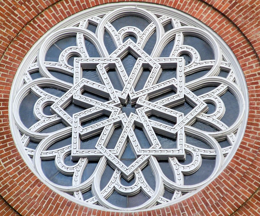 pattern, decoration, ornate, round, abstract, architecture HD wallpaper