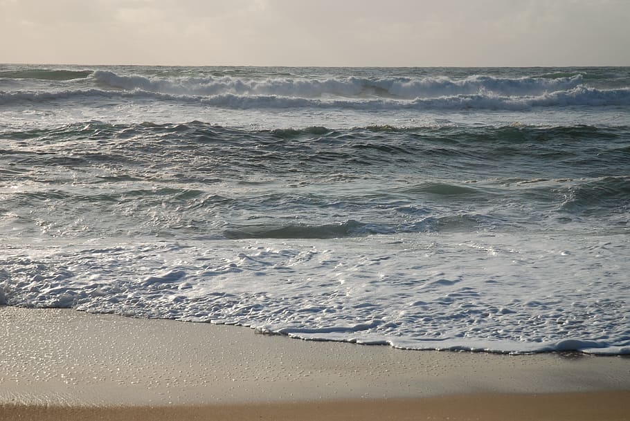 Ocean, Sea, Atlantic Ocean, water, wave, nature, beach, beauty in nature HD wallpaper