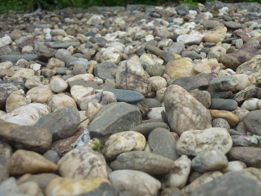 Stones, Pebble, rock - object, beach, no people, large group of objects HD wallpaper