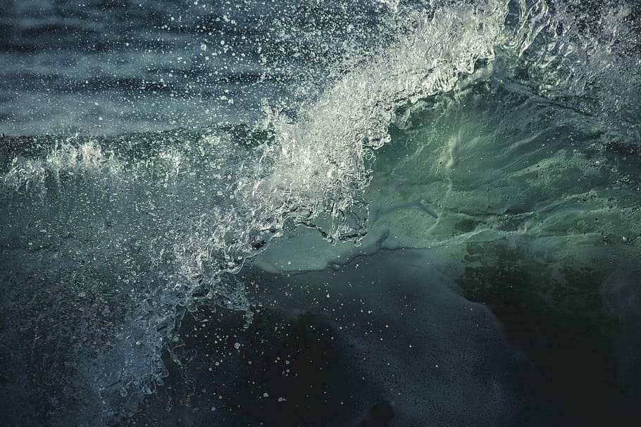 body of water, water splash, wave, sea, ocean, nature, underwater HD wallpaper