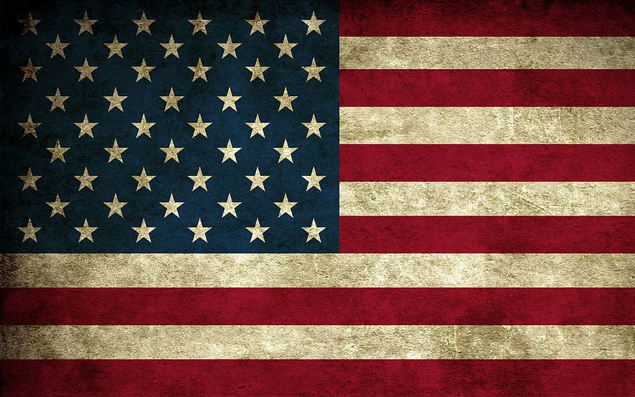 USA flag, american flag, red white and blue, patriotism, backgrounds, HD wallpaper