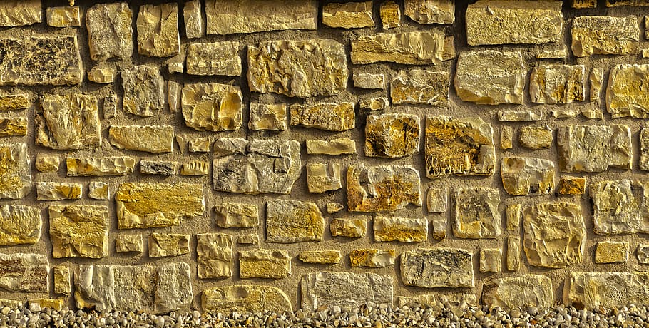 wall, facade, clinker, panel, quarry stone, natural stone, joints HD wallpaper