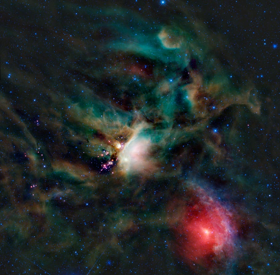rho ophiuchi, cloud complex, space, milky way, star forming HD wallpaper