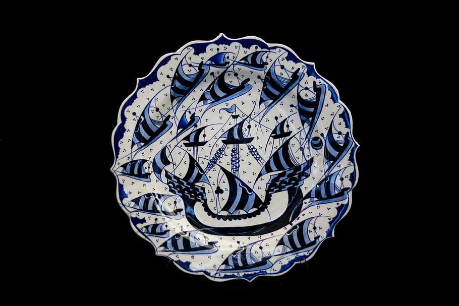 tile, handicrafts, increased, plate, ceramic, atalay melahat glow HD wallpaper