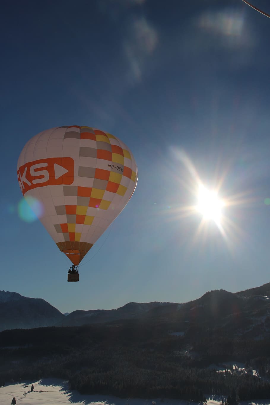 hot air balloon, float, sky, glow, rise, hot air balloon ride HD wallpaper