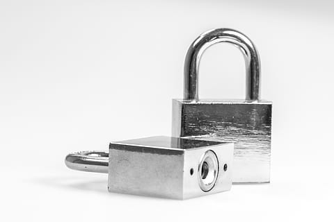 two silver padlocks, castle, security, sure, metal, closed HD wallpaper