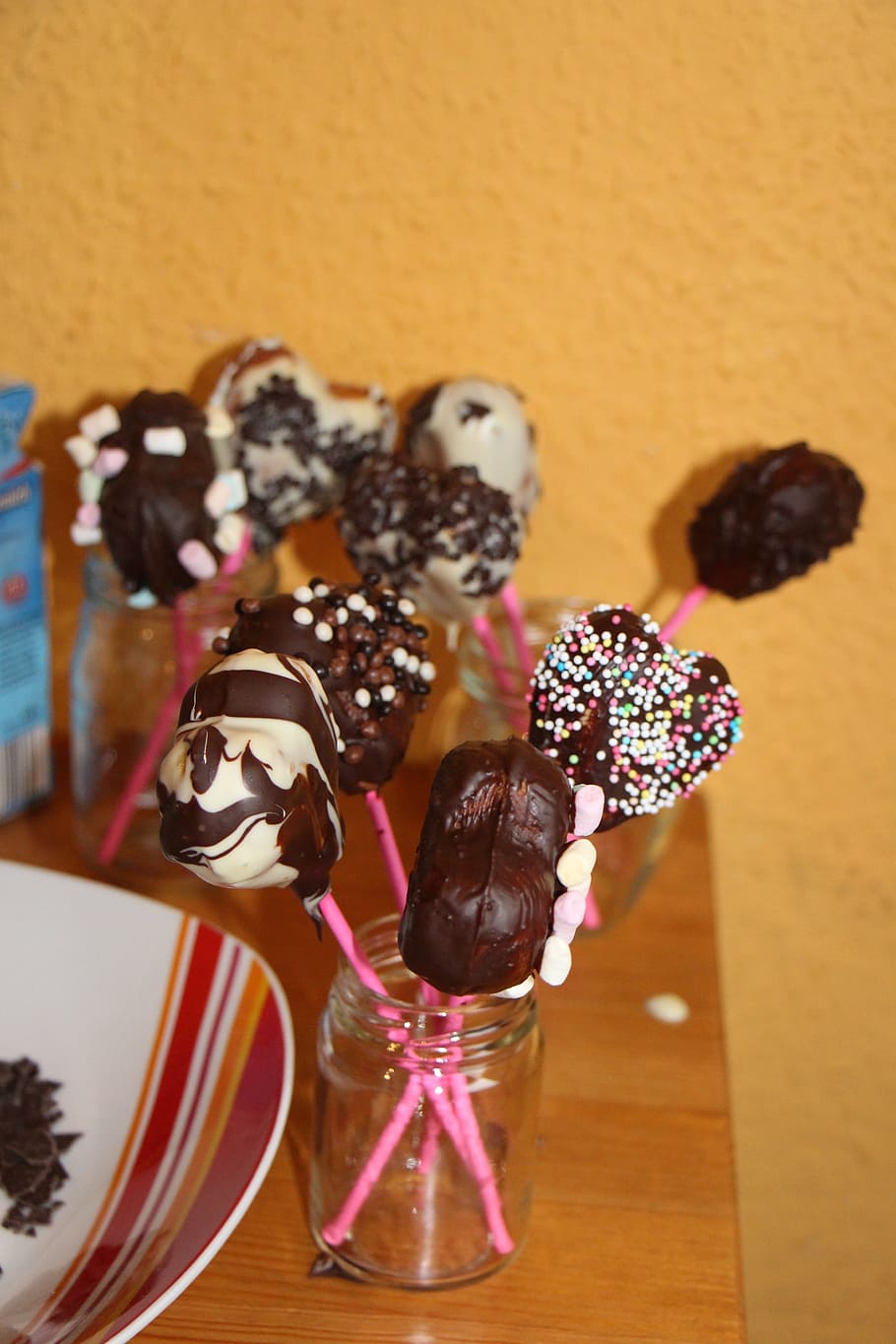 bake, cakepops, deco, chocolate, food and drink, sweet food HD wallpaper