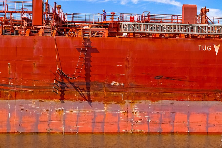 hull, rust, rusted, boat, ship, cargo, lng, harbour, port, marine, HD wallpaper