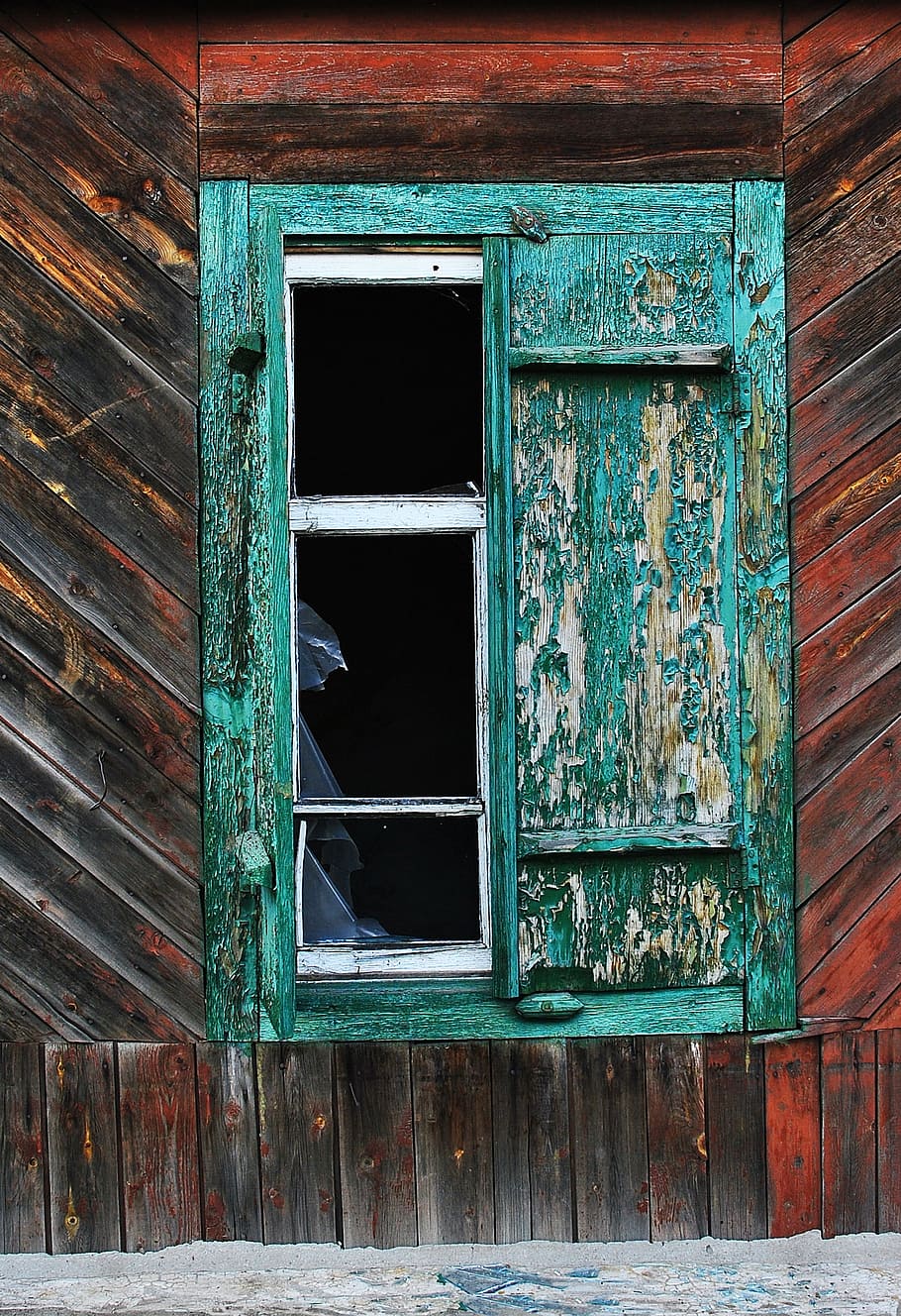 window, shutters, old, wood - material, architecture, built structure HD wallpaper
