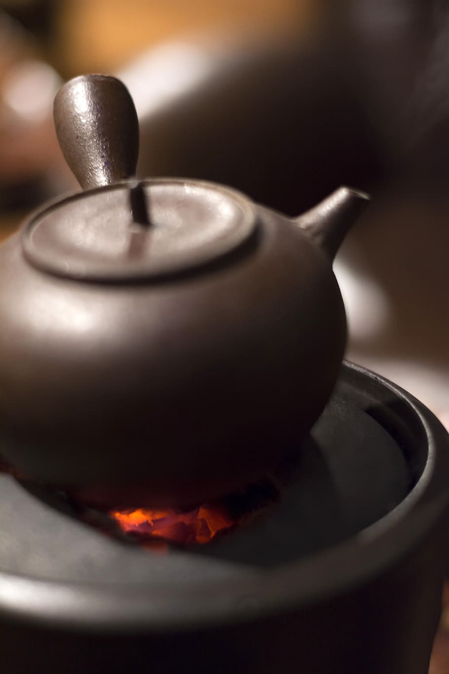tea, boiling, hot, kettle, tranquility, kitchen utensil, close-up HD wallpaper