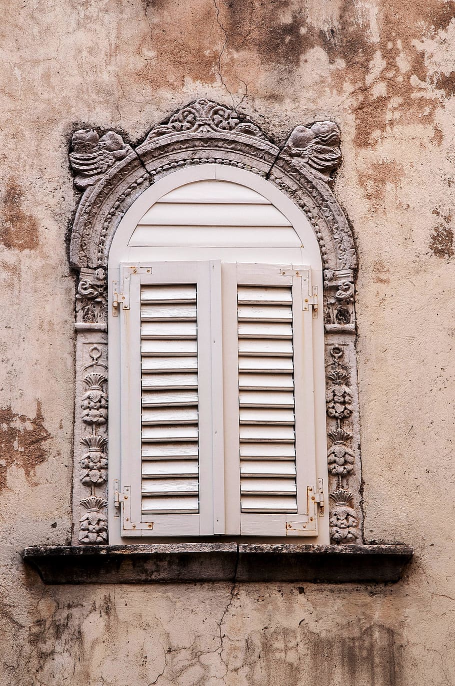 window, croatia, istria, august, borgo, architecture, built structure