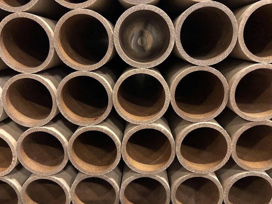 bakelite, tubes, industry, cylinders, large group of objects HD wallpaper