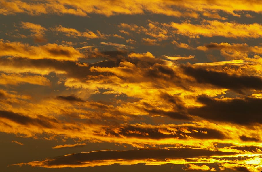 sunset, sky, clouds, cloud - sky, beauty in nature, scenics - nature HD wallpaper