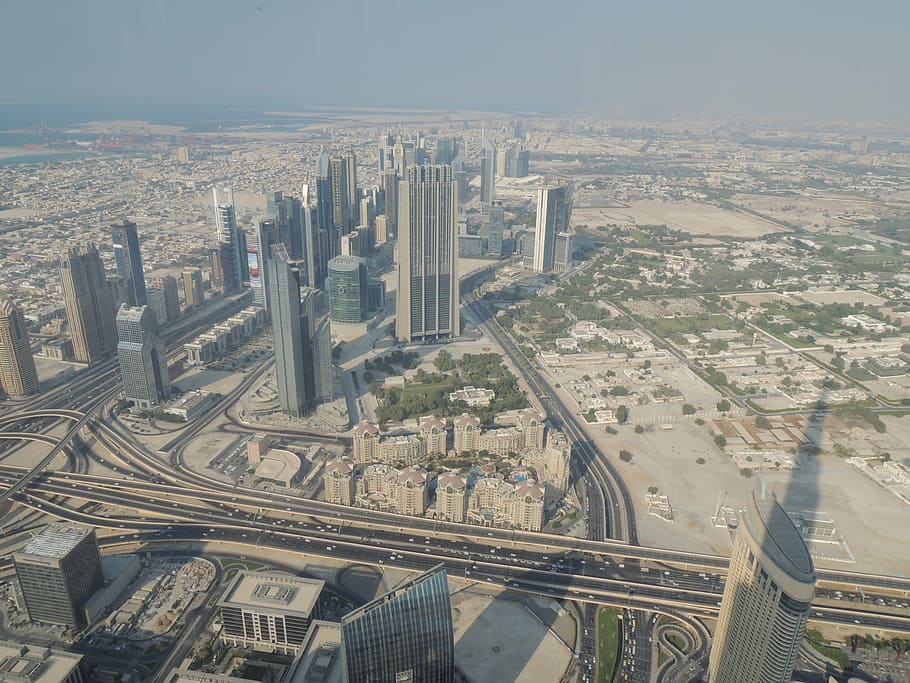 dubai, uae, emirates, desert, view, burj khalifa, building exterior