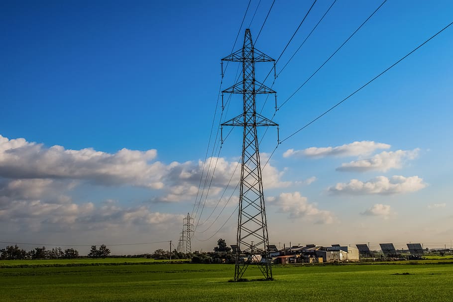 High Voltage, Pylon, Power, Electricity, energy, technology HD wallpaper