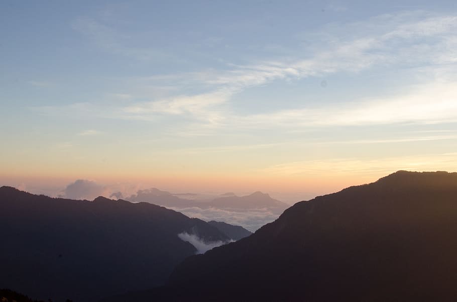 mt, sunrise, clouds, mountain, sky, scenics - nature, beauty in nature HD wallpaper