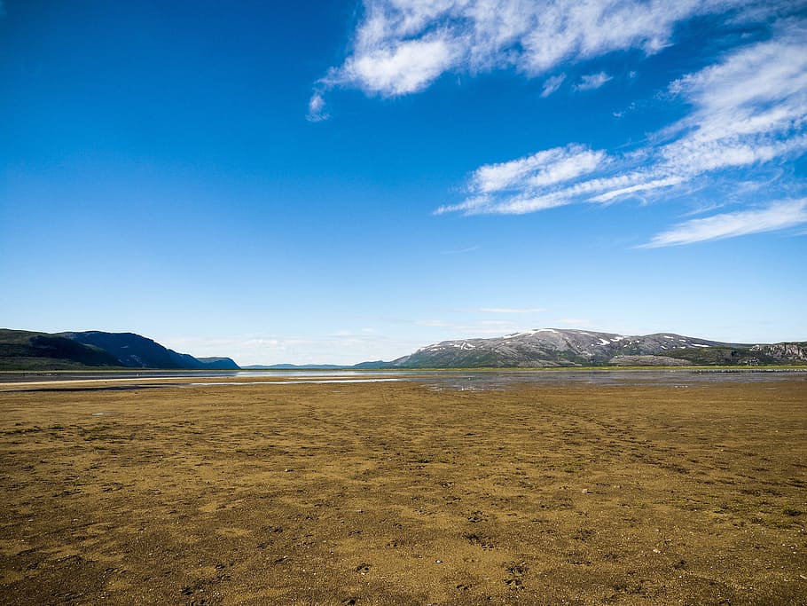 view, river basin, norway, nature, pool, top view, sky, scenics - nature HD wallpaper