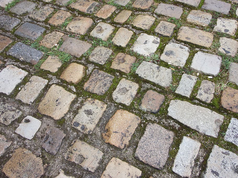 Pavers, Soil, Texture, Foam, sidewalk, cobblestone, street HD wallpaper