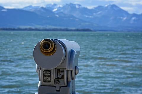 selective focus photo of camera, telescope, view, distant, binoculars HD wallpaper