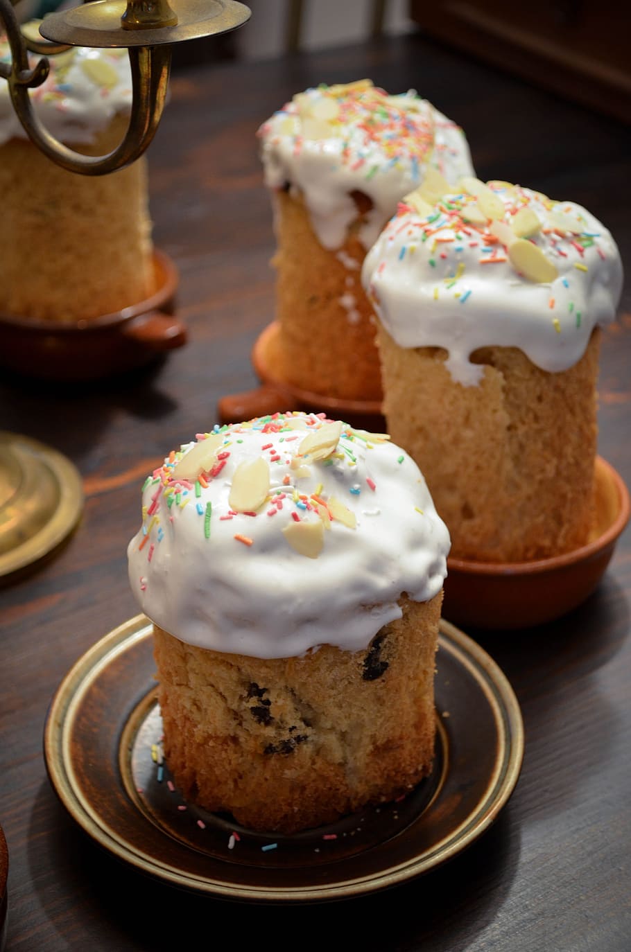 Easter, Cake, Glaze, Sprinkles, Kulich, ciaramicola, dessert HD wallpaper