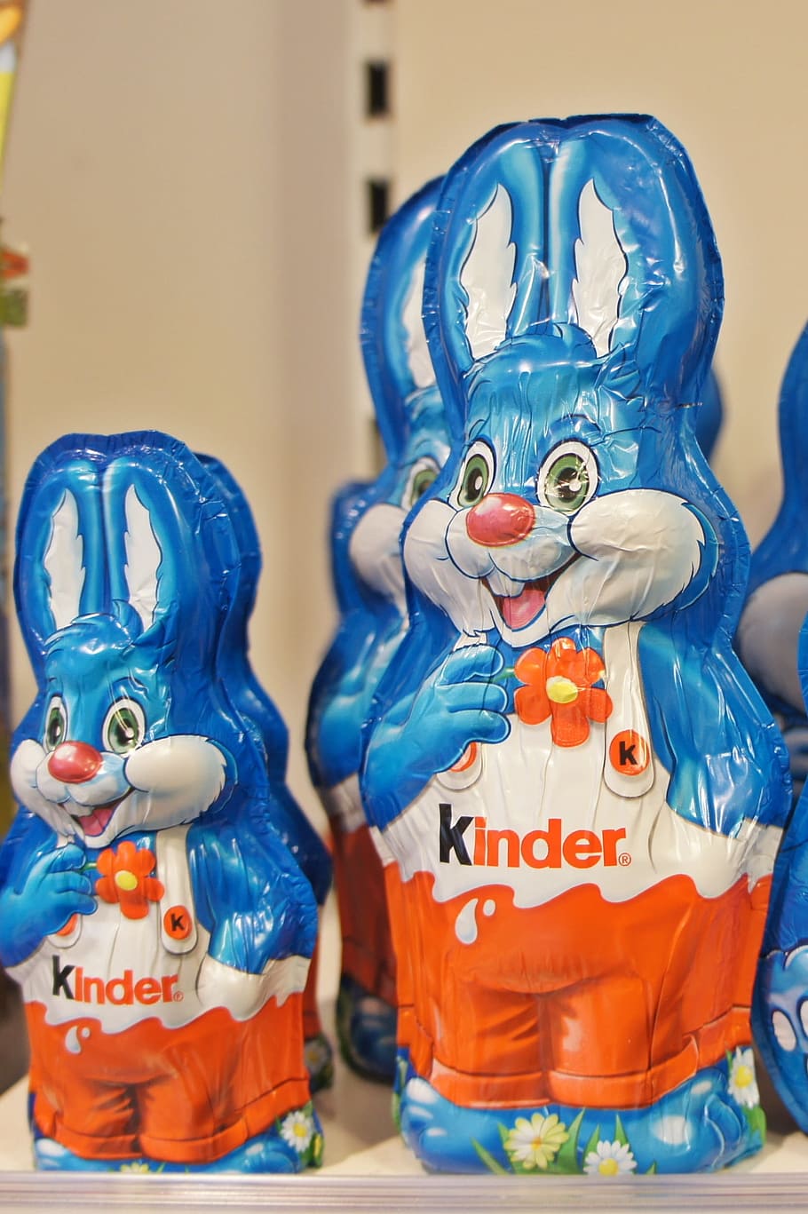 Easter Bunny, Chocolate, Tasty, store, blue, figurine, indoors HD wallpaper