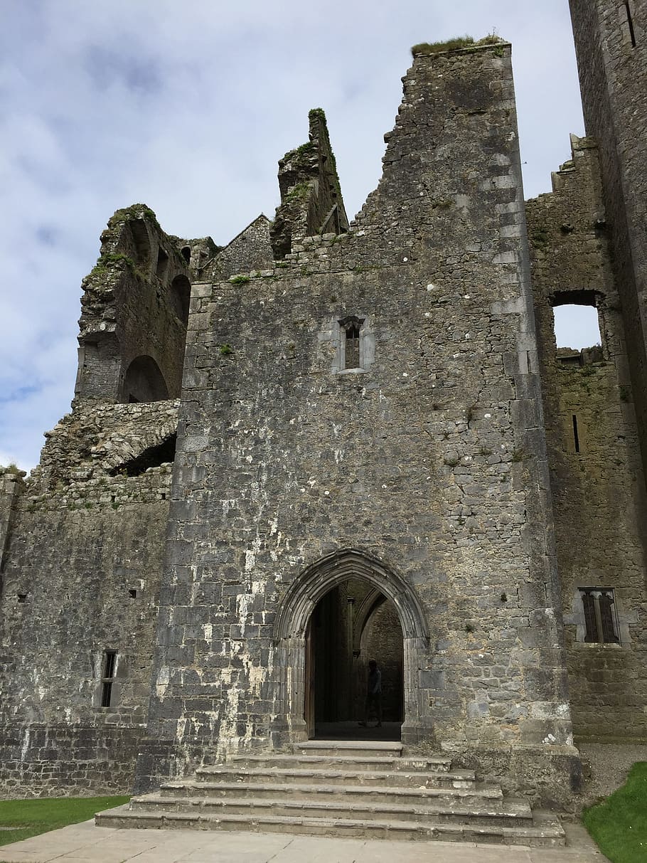 ruin, window, stone, wall, broken, masonry, old, destroyed HD wallpaper
