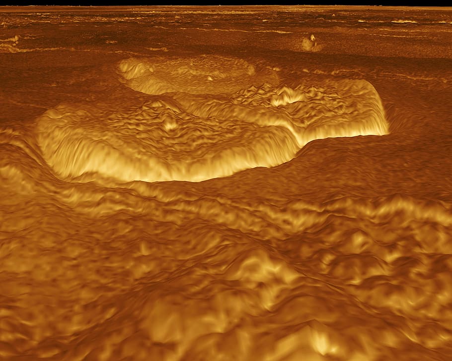 venus, planet, surface, space, solar system, seoritsu farra HD wallpaper