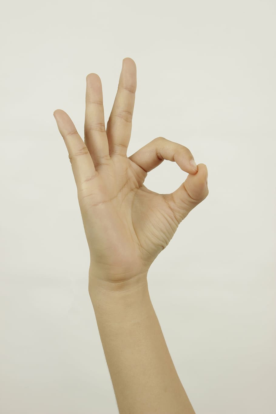 person showing ok hand gesture, finger, the gesture, human Hand