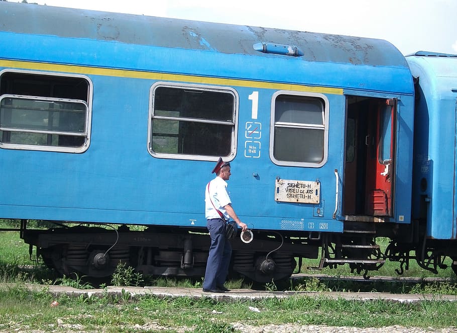 romania, station, train, wagon, mode of transportation, real people HD wallpaper