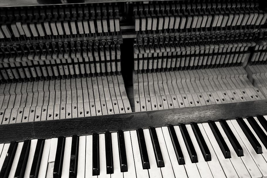 Old damaged piano, objects, music, musical Instrument, piano Key HD wallpaper