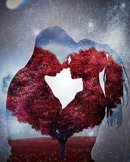 HD wallpaper: Artistic, Love, Heart, Red