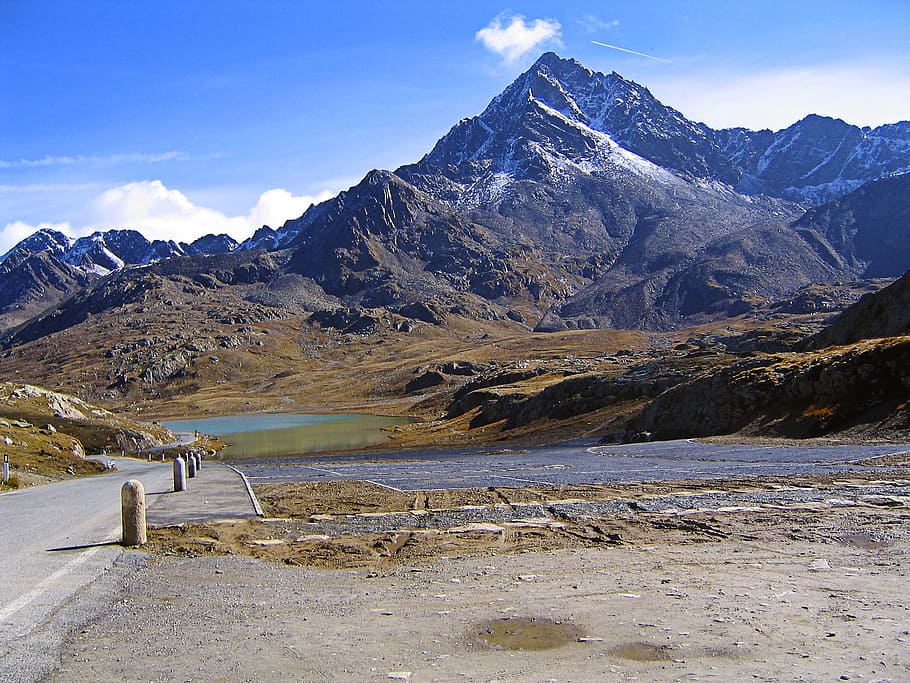 mountains, mountain landscape, alpine, beauty in nature, scenics - nature HD wallpaper