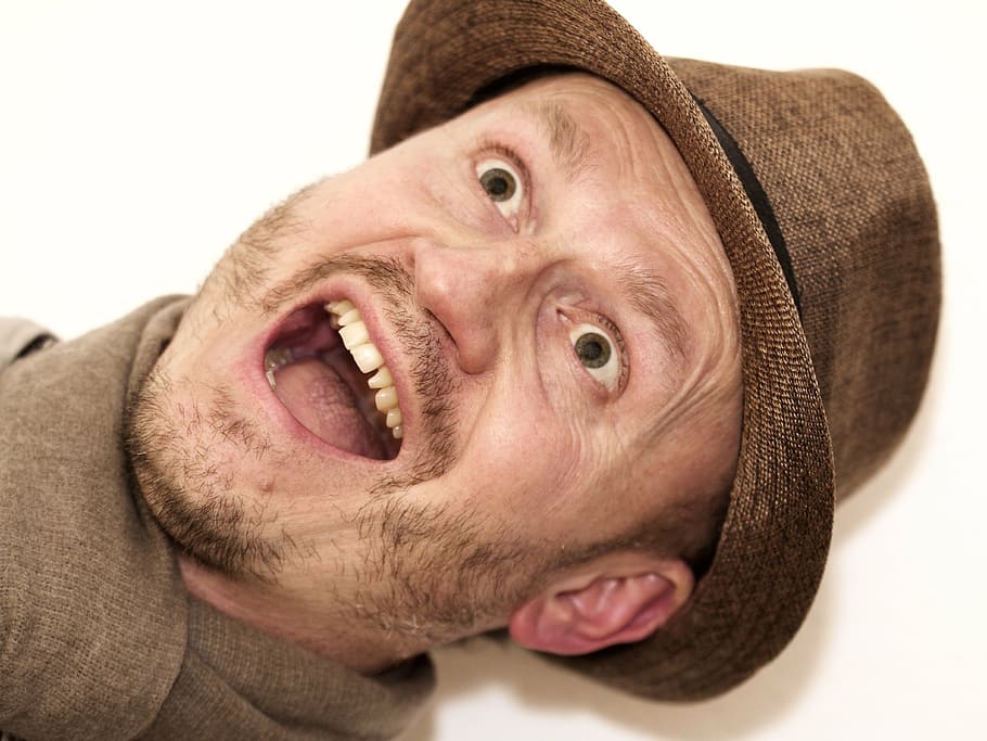 man, hat, high looking, joy, male, portrait, men, people, one Person HD wallpaper