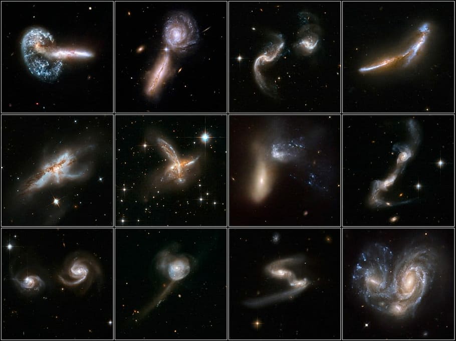 Galaxy Types, Types Of Galaxies, different galaxies, starry sky