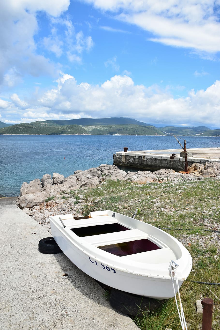 Boat, Cloud, Scene, Scenic, Water, nature, transportation, fishing HD wallpaper
