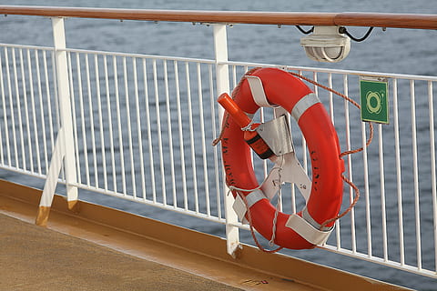 safety first, on bord, seafaring, security, lifebelt, orange HD wallpaper