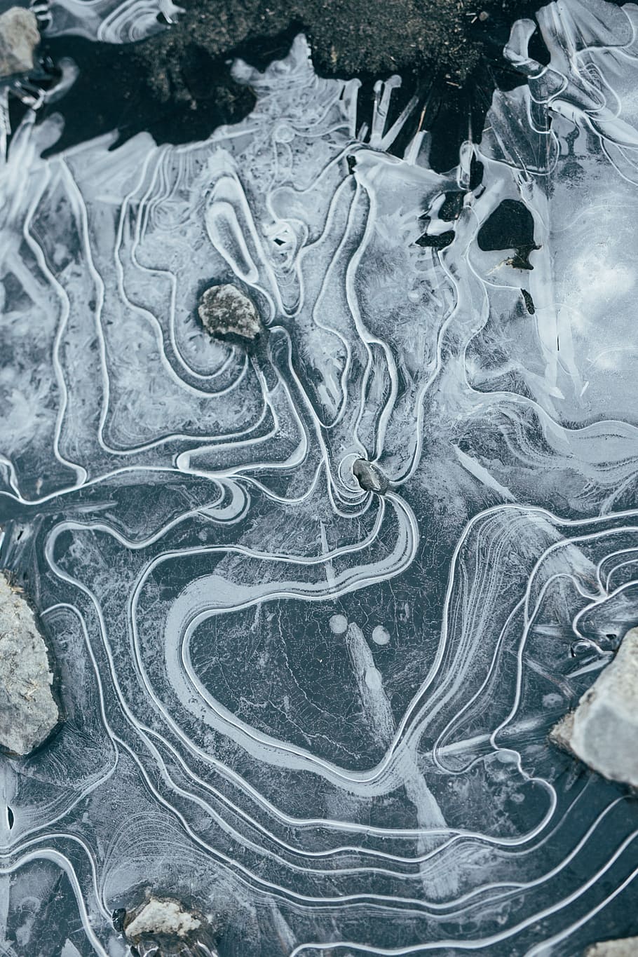 water, rocks, earth, no people, art and craft, pattern, day HD wallpaper